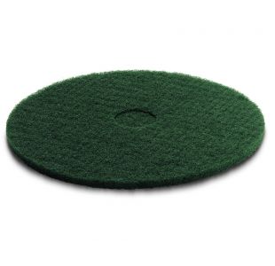 Tampon lustruire verde, mediu dur, verde, 356 mm