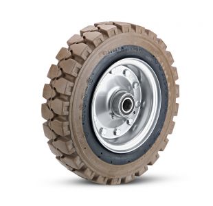 Wheel set solid rubber KM 120/250 R Bp C